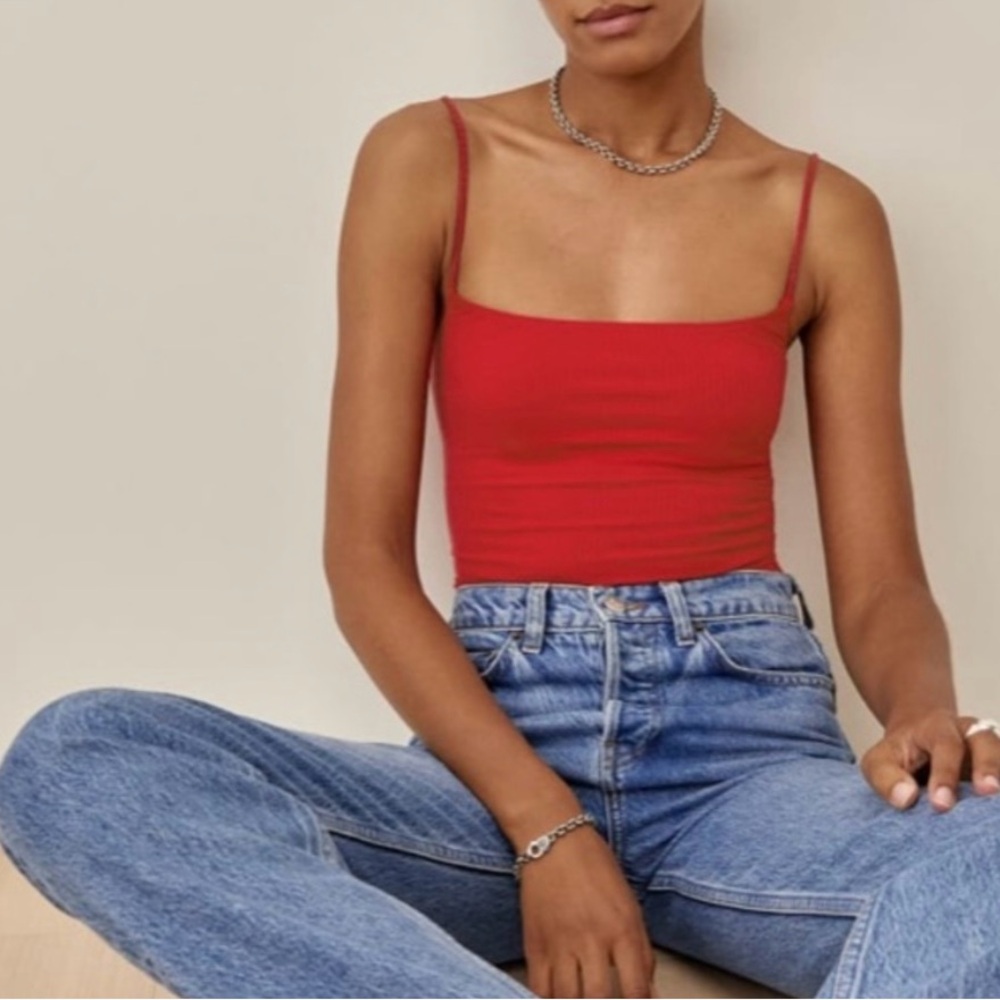 Red Reformation Bodysuit
Never worn. Size medium.